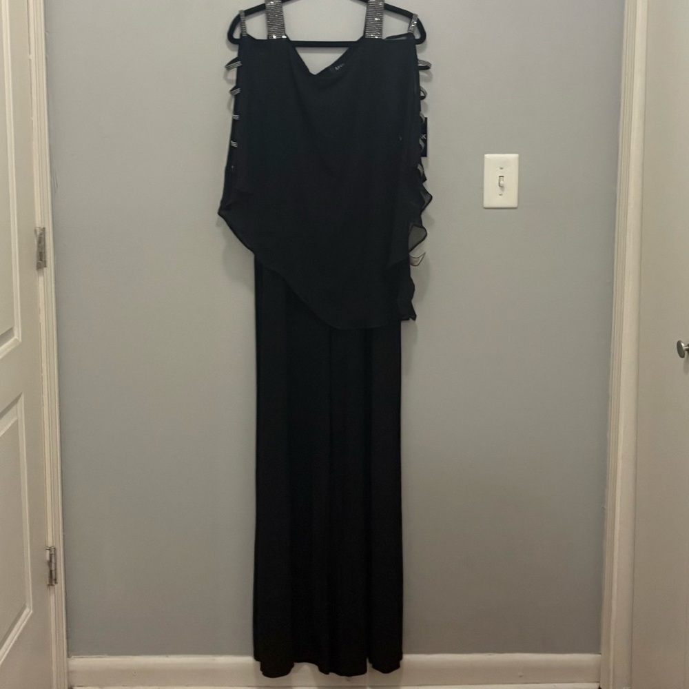 Elegant Black Evening jumpsuit - Picture 13 of 14